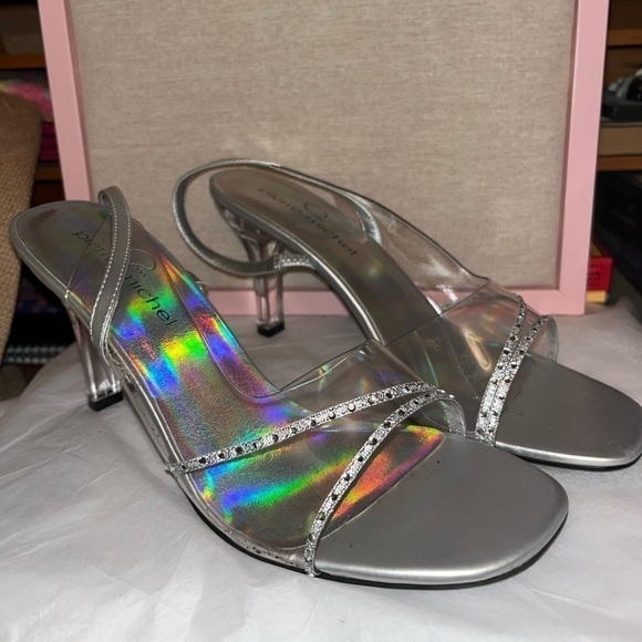 Silver strappy heel - Picture 1 of 5